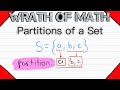 Partitions Of A Set Set Theory