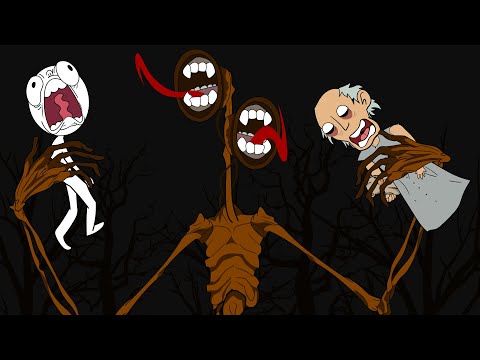 GRANNY THE HORROR GAME ANIMATION #32 : SIREN HEAD Vs Scary Granny