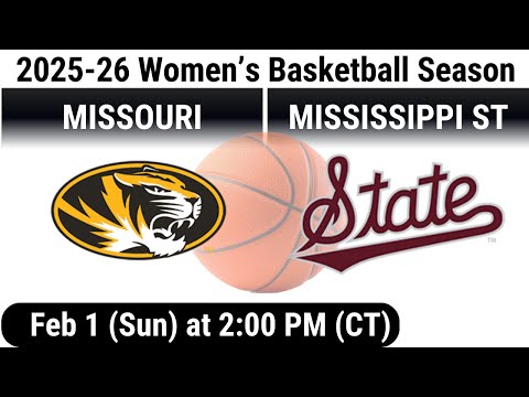 2026 Feb 1 WBB Missouri Tigers vs Mississippi State Bulldogs FULL GAME Women's Basketball