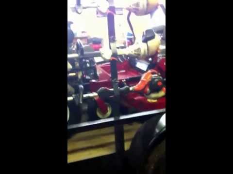 Lawn setup for Fall 2013. Exmarks, Stihls, and Echos