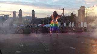 Rebeca Moss en el Pride de Barcelona 2014