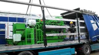preview picture of video 'Posizionamento motore a biogas 2/3'