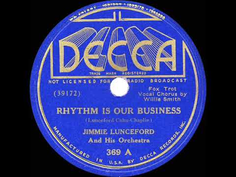 1935 HITS ARCHIVE: Rhythm Is Our Business - Jimmie Lunceford (Willie Smith, vocal)