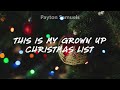 Amy Grant Grown Up Christmas List Lyrics