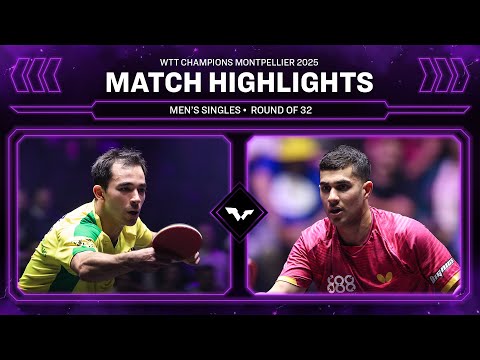 Hugo Calderano vs Kanak Jha | MS R32 | #WTTMontpellier 2025