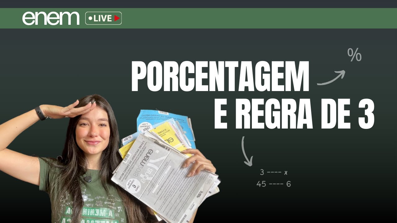 Porcentagem e Regra de 3 APARECEM sempre no ENEM #enem2024