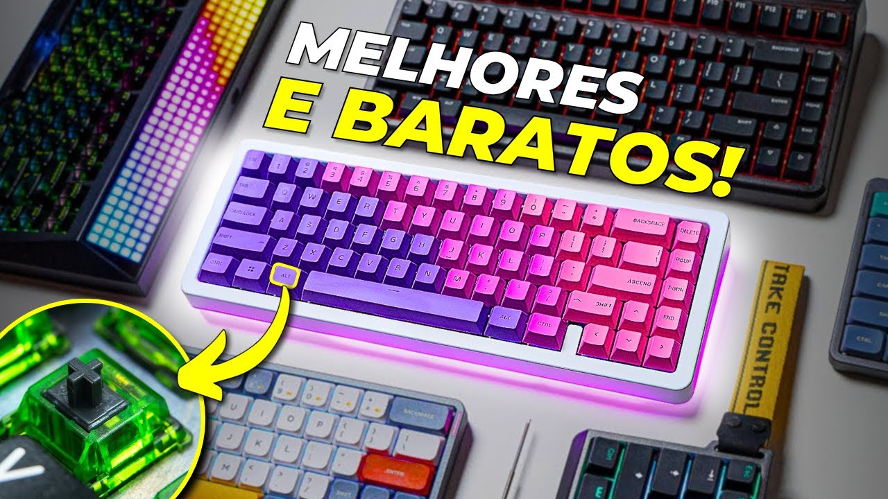 TOP 7 MELHOR Teclado Mecânico BOM e BARATO Melhor Custo Benefício 2024