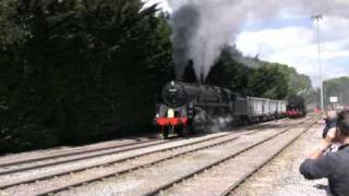 preview picture of video 'East Somerset Railway 9F Black Prince 1000 tons of stone'