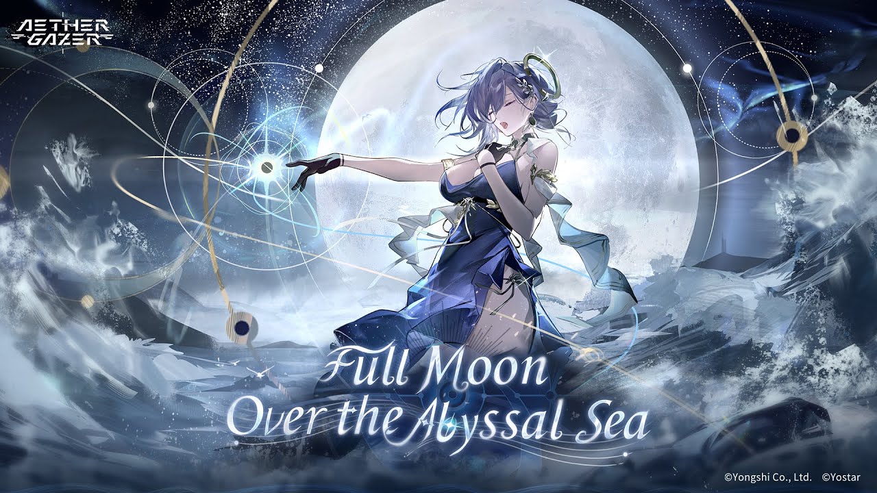 Frame from the Full Moon Over the Abyssal Sea version trailer on the official channel.
