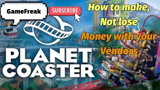 Planet Coaster: Earn money, DON’T lose it with your vendors! #planetcoaster #amusementpark