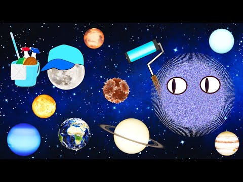Learn 8 planets of the solar system and mischievous planet  Planet Comparison for kids for baby