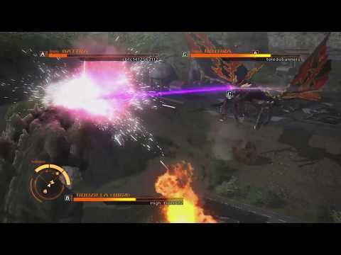 GODZILLA PS4: Godzilla 1964 vs Mothra Larva vs Battra Adult