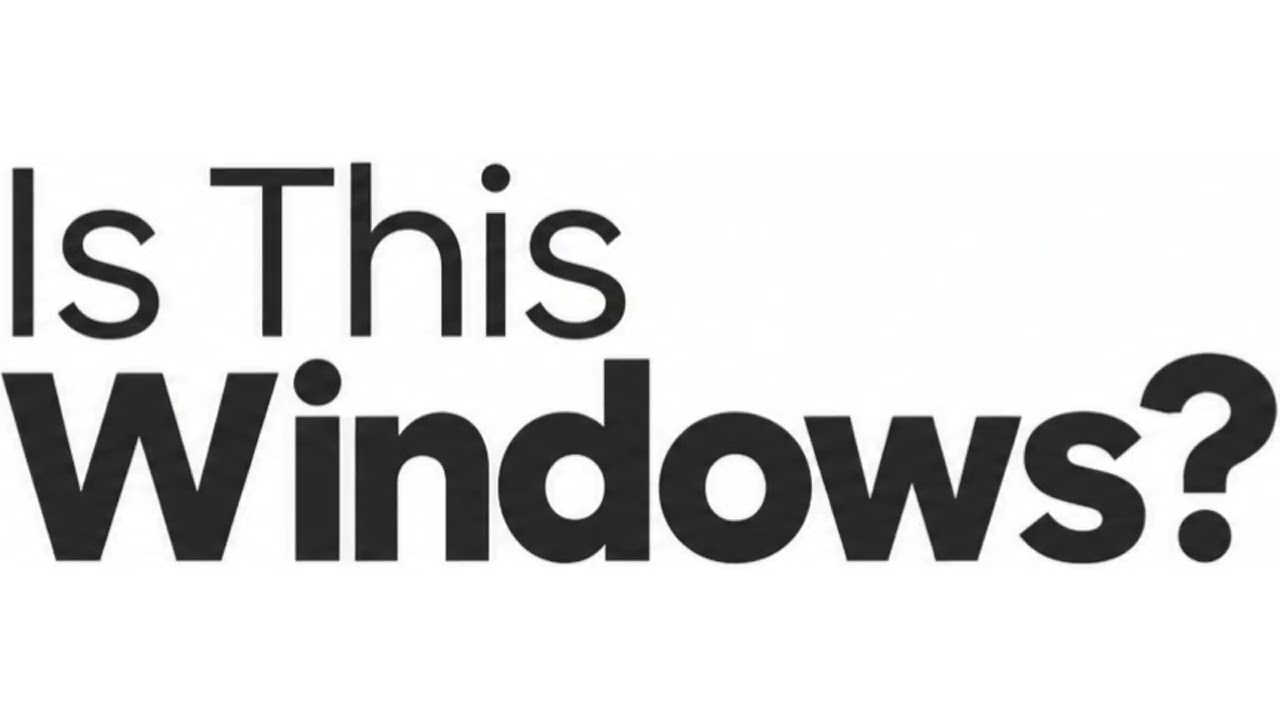 Is This Windows? — Official PV
