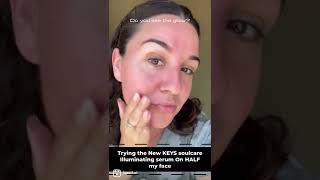 Let’s try KEYS Soulcare Illuminating Serum! #shorts #skincare #aliciakeys #cleanmakeup