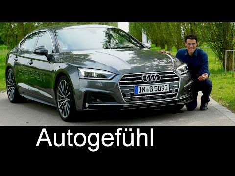 Audi A5 FULL REVIEW Sportback g-tron test s-line all-new neu 2018 - Autogefühl