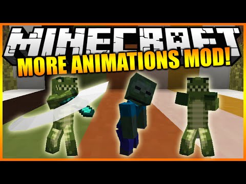 ECKOSOLDIER - Minecraft Mods: Mo' Bends Player & Mob Animations (Sprinting, Jumping, Fighting) Mod Showcase
