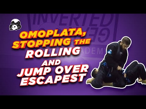 Omoplata, stopping the rolling and jump over escapes