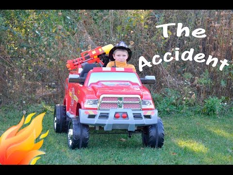 Little Firemen Ride AVIGO 12V Ram 3500 Ride On Fire Truck