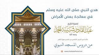 96 هدي النبي صلى الله عليه وسلم في معالجة بعض الأمراض - الشيخ عبدالقادر شيبة الحمد رحمه الله image