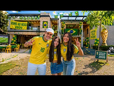24H COM A GENTE NO DIA DO 1º JOGO DO BRASIL NA COPA DE 2026 *Tudo  que fizemos !!!