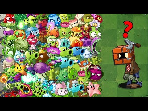 Pvz 2 Challenge - All Plants Vs 99 Brickhead Zombies - Who Will WIn?