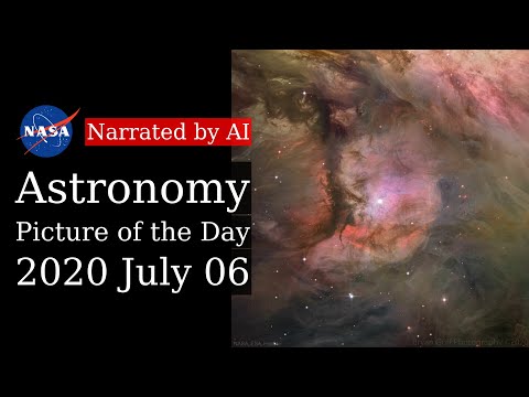 APOD: 2020-07-06 - M43: Dust, Gas, and Stars in the Orion Nebula (Narrated by Emma)