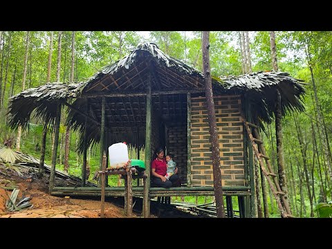 Single Mom - The art of Building walls with woven bamboo - Child Care - 90% Complete