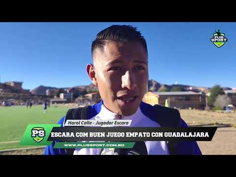 PALABRAS DE LOS PROTAGONISTAS Harold Calle jugador del Club Deportivo Escara
