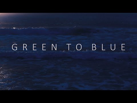 Green to blue  | 10 Hours loop | view of the sunset with rainy day | ocean place