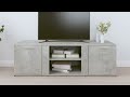 Mobile Porta TV Grigio Cemento 120x34x37cm in Legno Multistrato - Foto miniatura 1