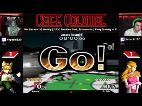 Kevbot (Fox) vs Dr. Grin (Marth, Sheik) -  Losers Finals