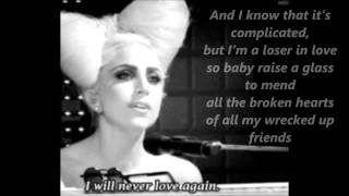 Lady Gaga - Speechless [acoustic] - lyrics