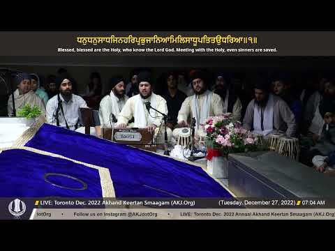 048 Bhai Harjee Singh Jee Toronto at Toronto Dec  2022 Akhand Keertan Smaagam