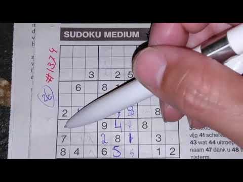 We got here a 2 Stars Sudoku!  (#1374) Medium Sudoku puzzle. 08-20-2020