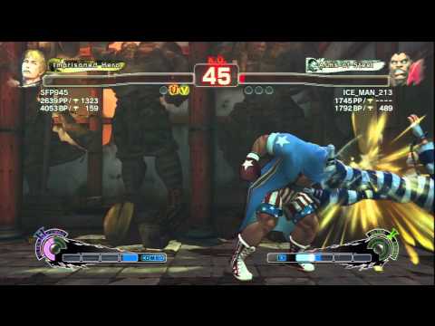 SFP945 (Cody) Vs ICE_MAN_213 (Balrog) SSF4 AE Ranked Matches - PSN