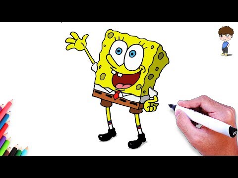 Comment Dessiner Bob L'éponge Carré facilement – Dessin de Spongebob Facile a Faire