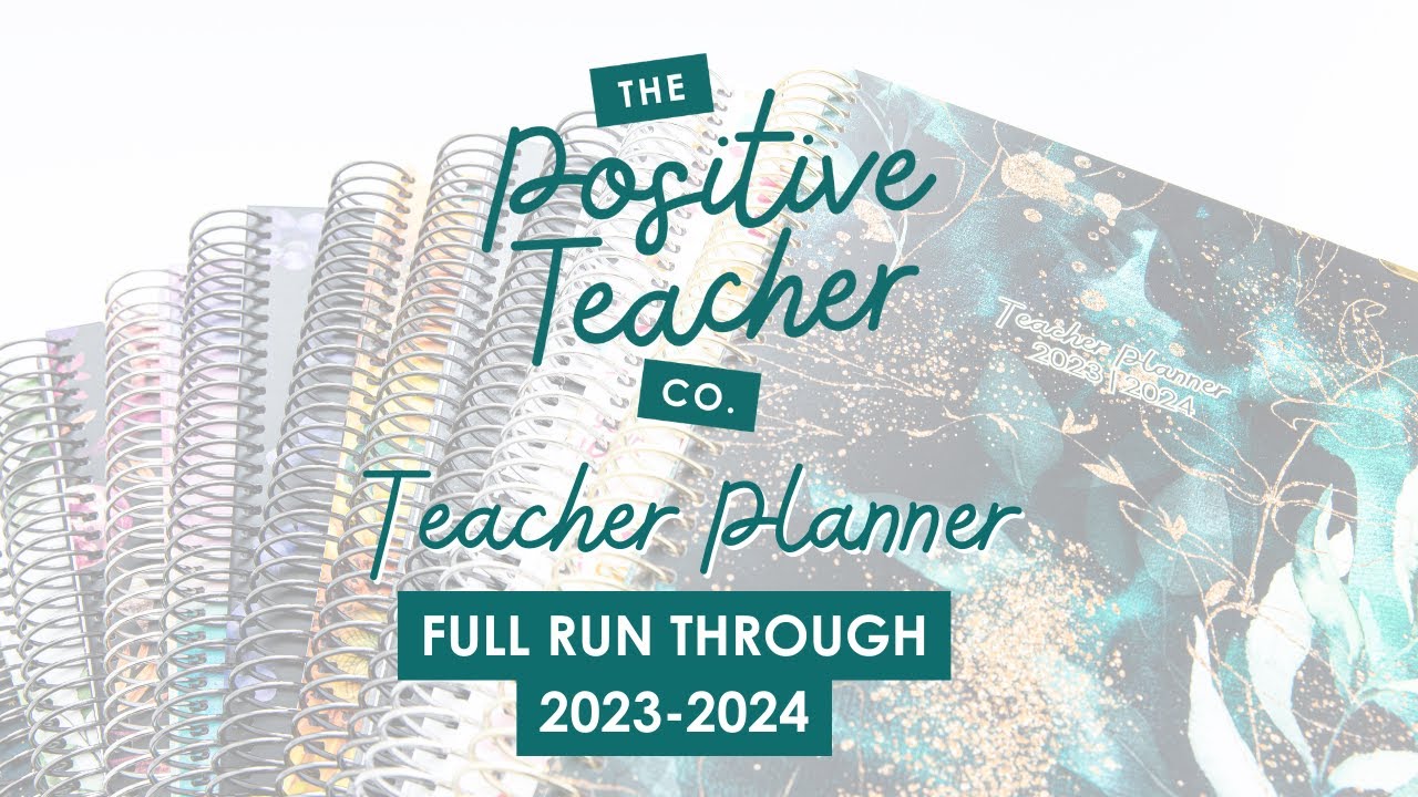 Teacher Planner 2023/24 Full Run Through Video