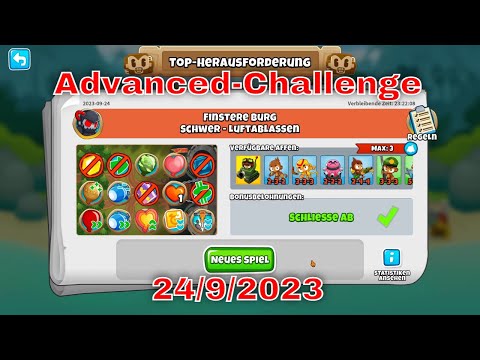 BTD 6 Top Herausforderung 24.09.2023 | bloonstd6 - Advanced Challenge  -  Regrow Galore