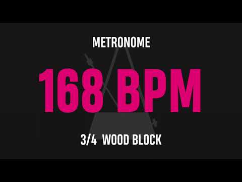 168 BPM 3/4 - Best Metronome (Sound : Wood block)