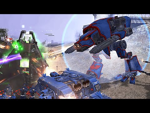 Unification Mod | Ultramarines & Excoriators vs Necrons! - Survival / WH40K: Dawn of War: Soulstorm