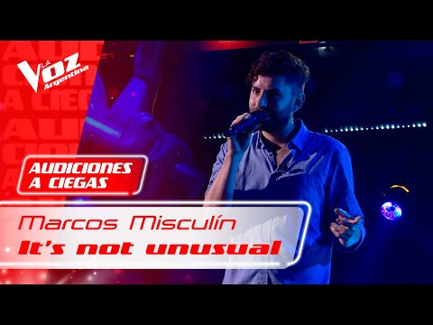 Marcos Misculín - “It’s not unusual” - Audiciones a Ciegas - La Voz Argentina 2021