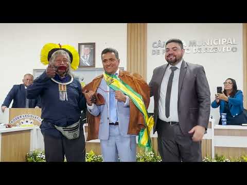 Imagem - Cerimônia de Posse  Prefeito, Vice Prefeito e Vereadores; entrevistas