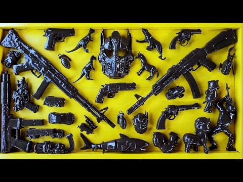 Cleans Hacker Weapon Box! Explosives and Dangerous Toy Guns - Sharp Karambit Knives Box of Toy Guns
