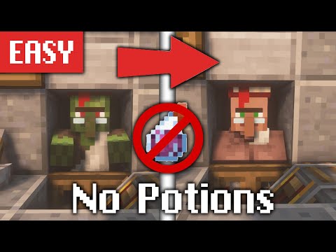 Zombie Villager Converter WITHOUT Potions of Weakness in Minecraft 1.19.2