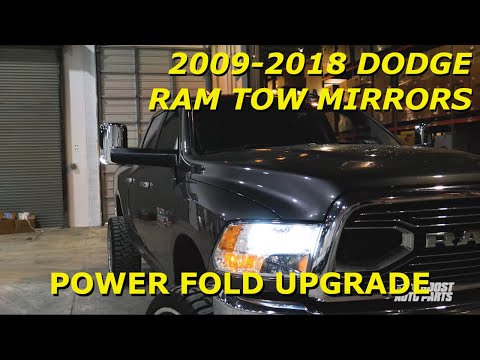 Tow Mirror Install: 2009-2018 Dodge Ram Towing Mirrors (Add Power Folding Wirelessly) - 4th Gen Ram