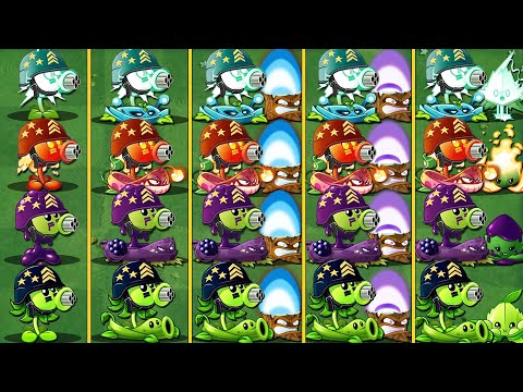 Tournament 16 Pea  & Support Plants Battlez - Who Will Win? - Pvz 2 Plant vs Plant