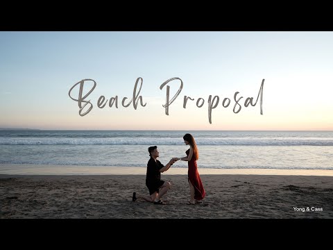 A Dream Beach Proposal in Bali // Yong & Cass #shesaidyes