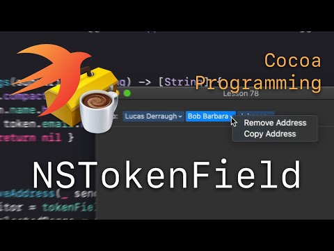 Cocoa Programming L78 - NSTokenField