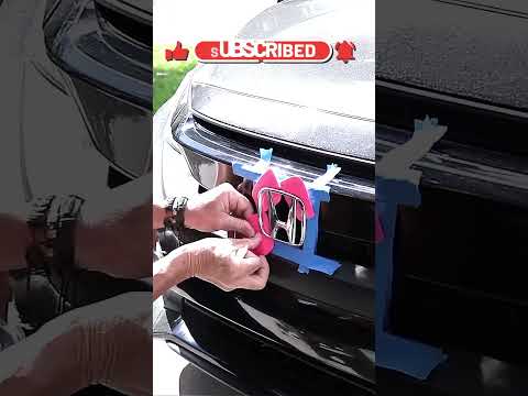 Honda Front Emblem Swap! #shorts