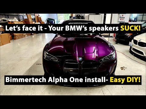 The BMW OEM speakers aren't good - Install sound quality worthy of your car! Bimmertech Alpha Ones!